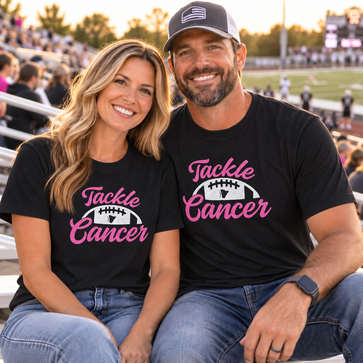Destin Football Cancer Awareness SS Shirt