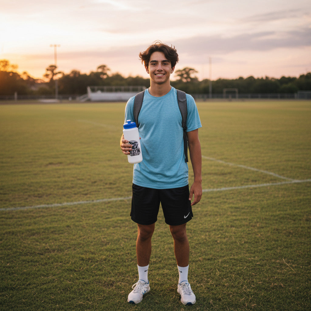 24oz DHS Water Bottle White